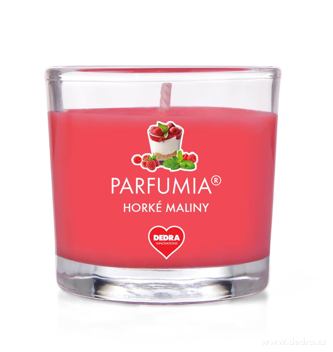 HORKÉ MALINY, votivní sójová svíčka, PARFUMIA®, 55 ml – náhled 4 | Grand Móda