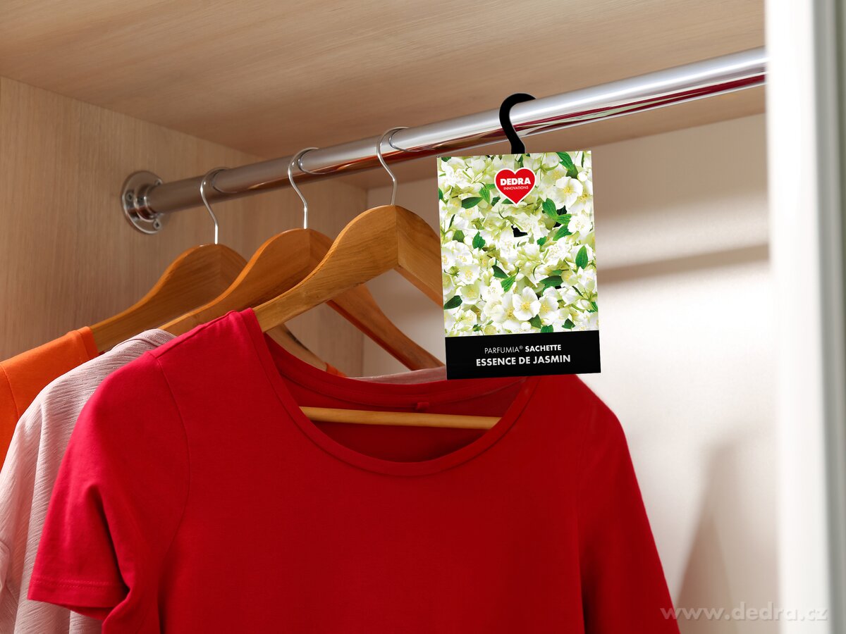 Vonná sašetka, ESSENCE DE JASMINE, závěsný vonný sáček PARFUMIA® – náhled 3 | Grand Móda