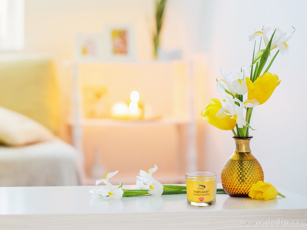 TROPICAL PINEAPPLE, votivní sójová svíčka, PARFUMIA®, 55 ml – náhled 3 | Grand Móda