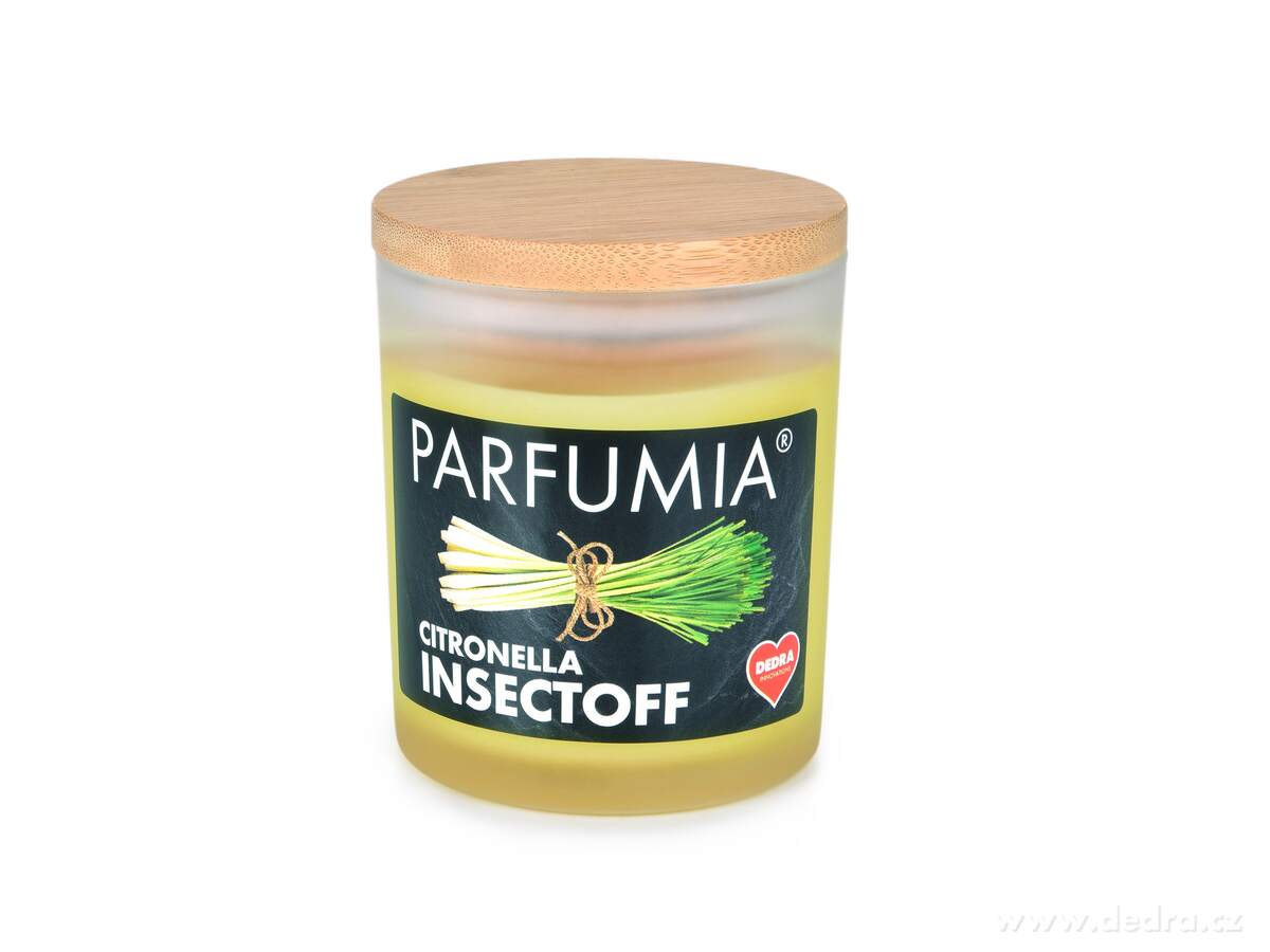 CITRONELLA INSECTOFF, venkovní sójová svíčka, PARFUMIA®, 250 ml – náhled 2 | Grand Móda