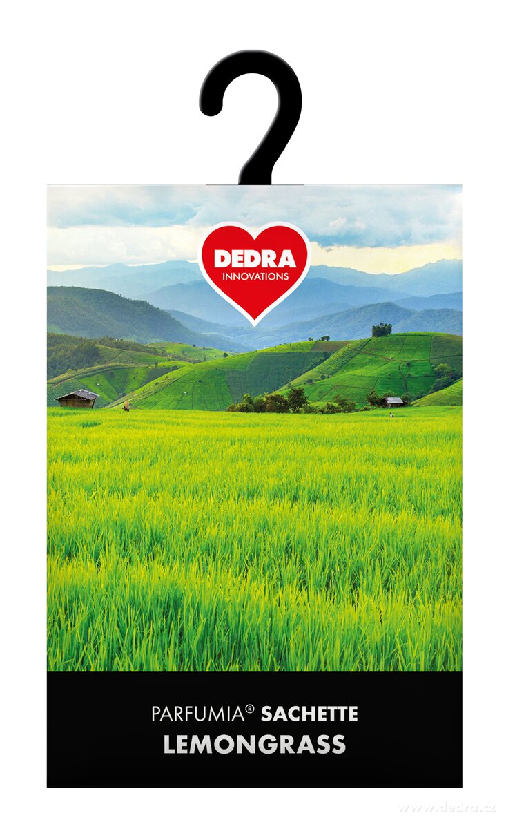 Vonná sašetka, LEMONGRASS, závěsný vonný sáček PARFUMIA®