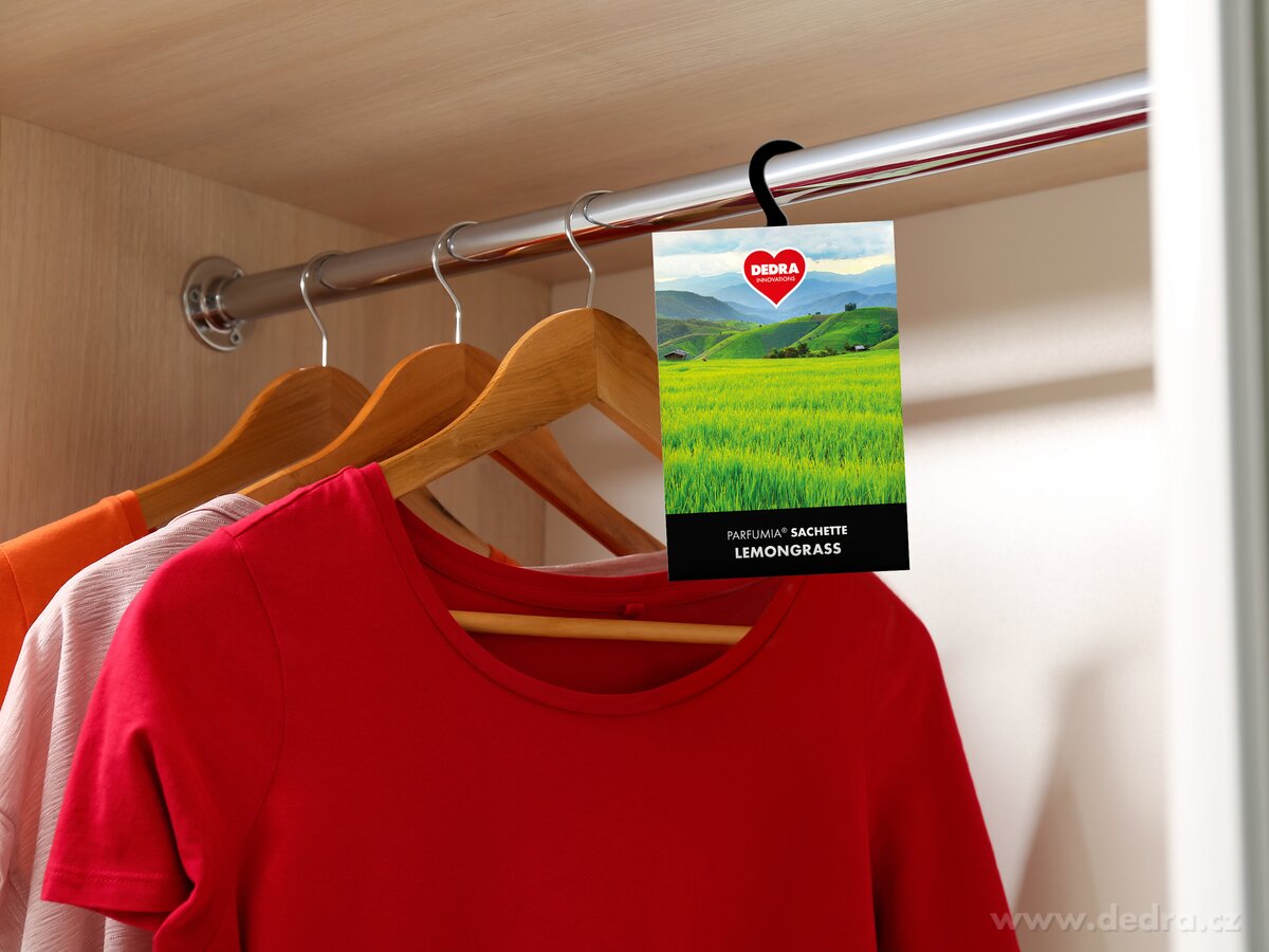 Vonná sašetka, LEMONGRASS, závěsný vonný sáček PARFUMIA® – náhled 5 | Grand Móda