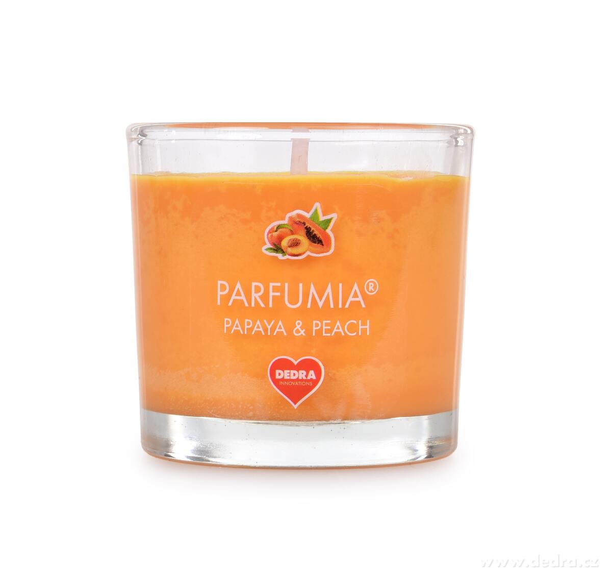 PAPAYA & PEACH, votivní sójová svíčka, PARFUMIA®, 55 ml – náhled 4 | Grand Móda