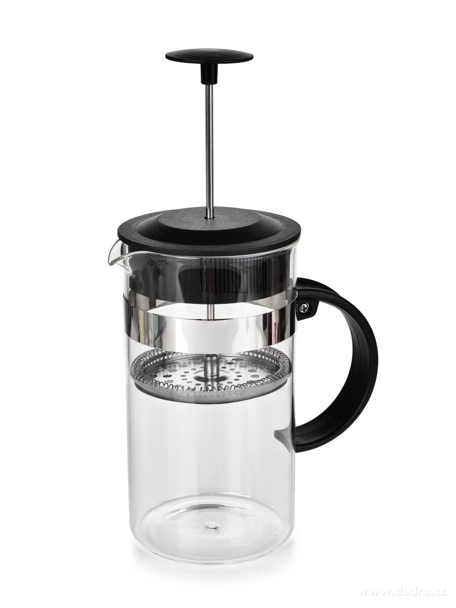 BARISTA, 1 L FRENCH PRESS konvice na kávu a čaj z borosilikátového skla, černá – náhled 5 | Grand Móda