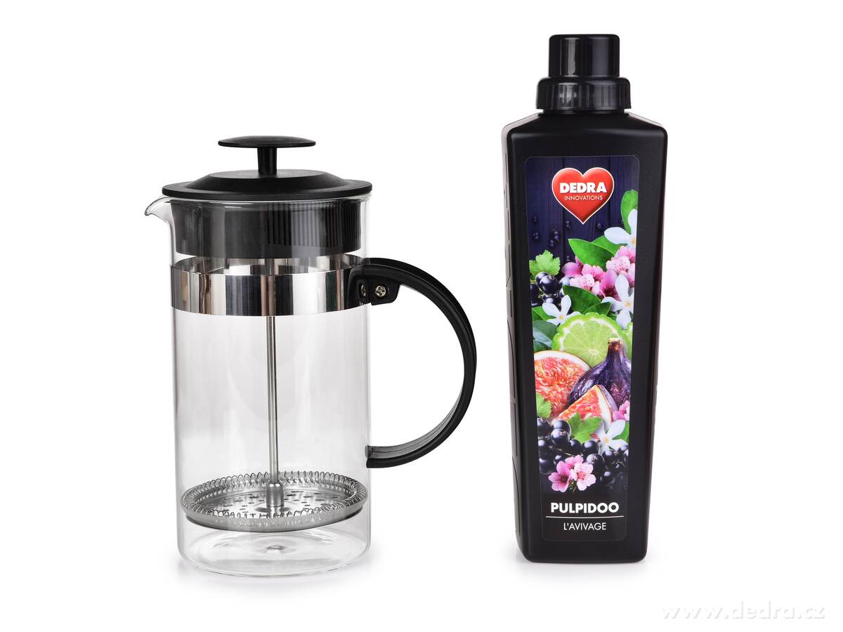 BARISTA, 1 L FRENCH PRESS konvice na kávu a čaj z borosilikátového skla, černá – náhled 6 | Grand Móda