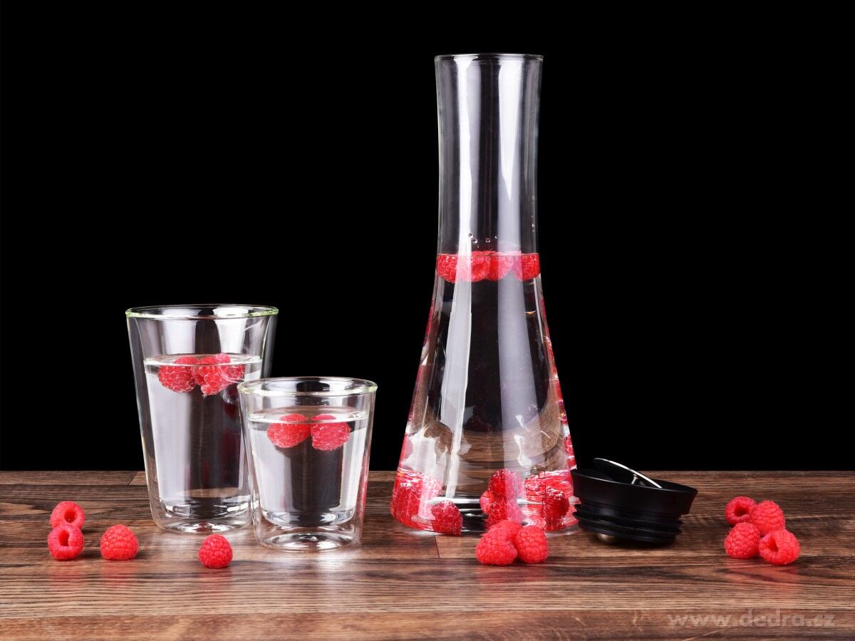 1400 ml karafa z borosilikátového skla s výklopnou zátkou, FC BOROSIL GLASS – náhled 5 | Grand Móda