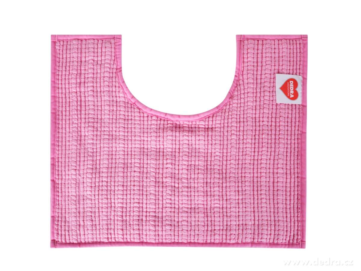 SASANKA®, WC předložka, 50 × 45 cm, jemné 3D mikrovlákno, protiskluzová úprava, růžová – náhled 2 | Grand Móda