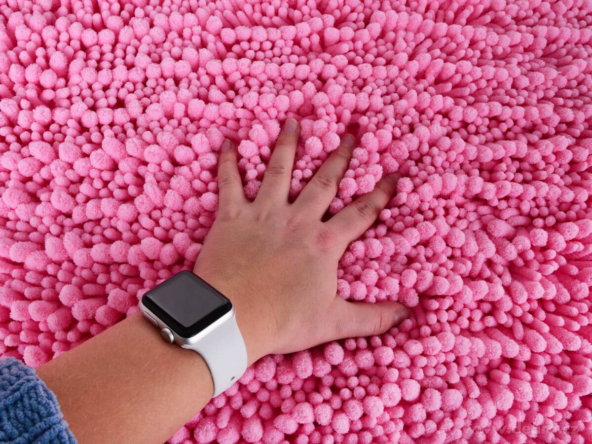 SASANKA®, WC předložka, 50 × 45 cm, jemné 3D mikrovlákno, protiskluzová úprava, růžová – náhled 5 | Grand Móda