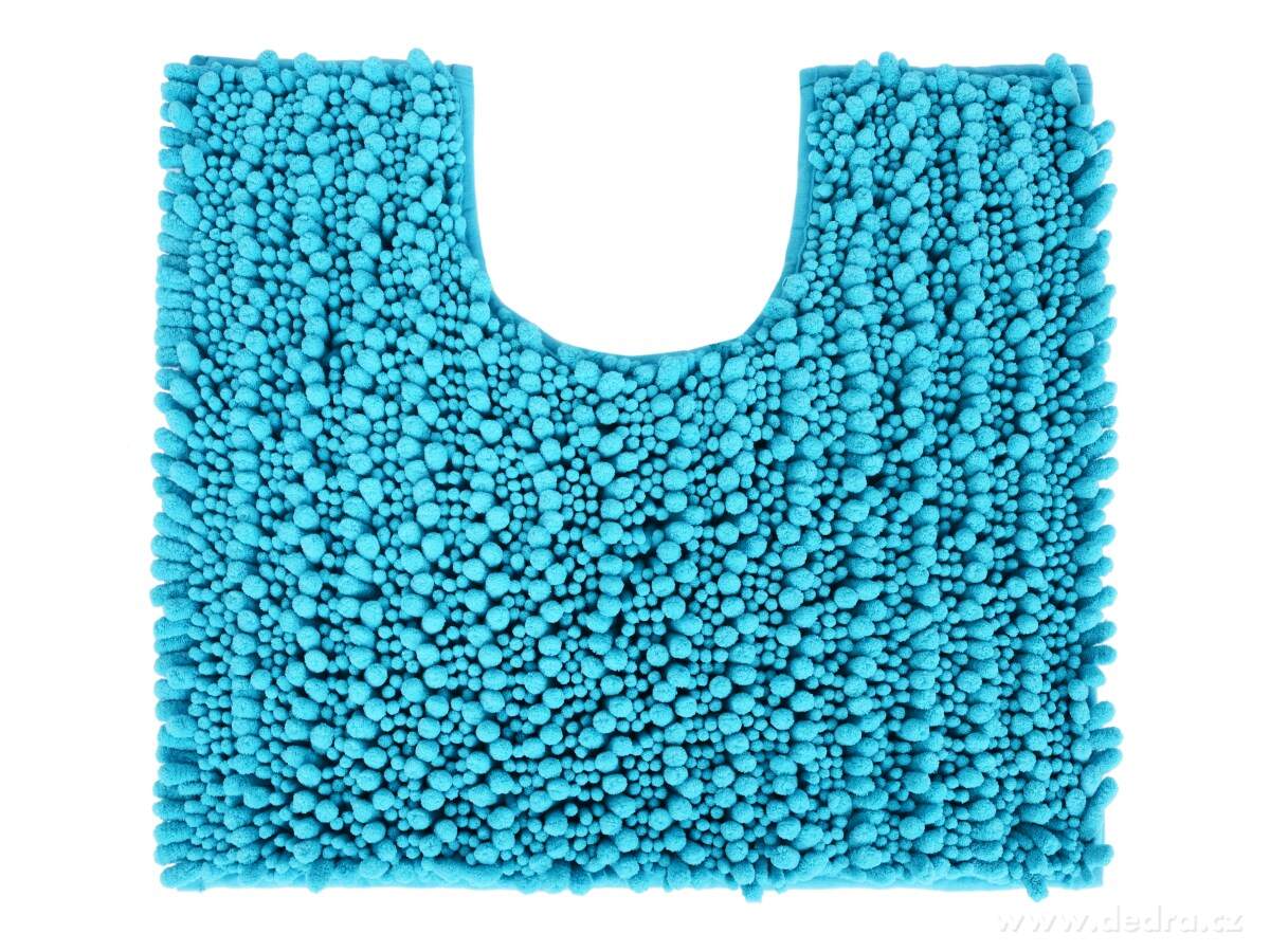 SASANKA®, WC předložka, 50 × 45 cm, jemné 3D mikrovlákno, protiskluzová úprava, tyrkysová | WC předložky | Grand Móda