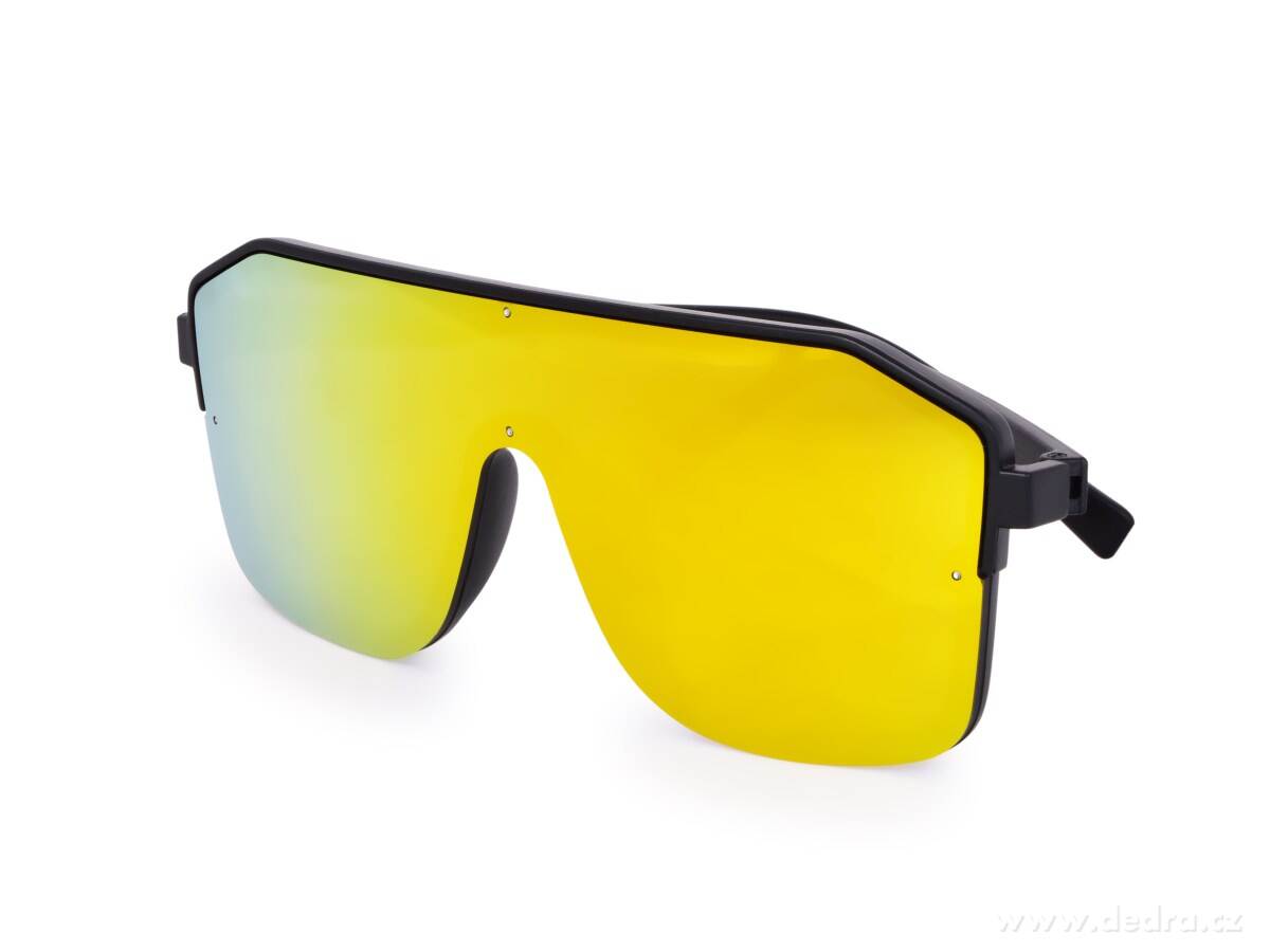 COSMICS, sluneční brýle s UV400 ochranou, zrcadlové zlaté – náhled 2 | Grand Móda