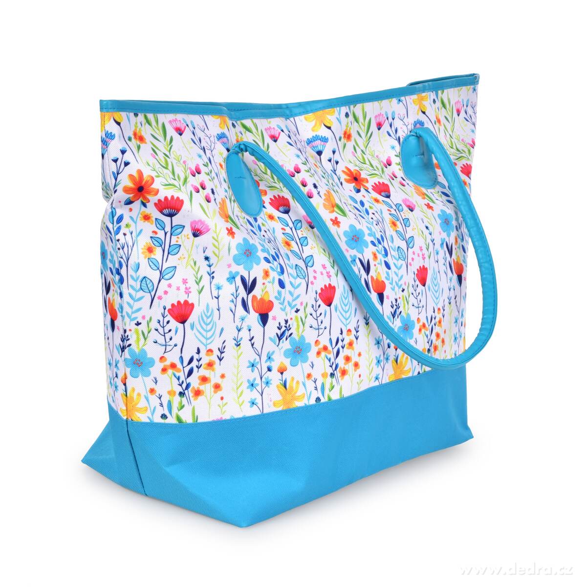 FLOWERS | Velk├í textiln├ş kabelka na zip | oboustrann├Ż kv─Ťtinov├Ż motiv & vnit┼Ön├ş kapsa - obr├ízek 2 | Ta┼íky a kabelky | Grand M├│da