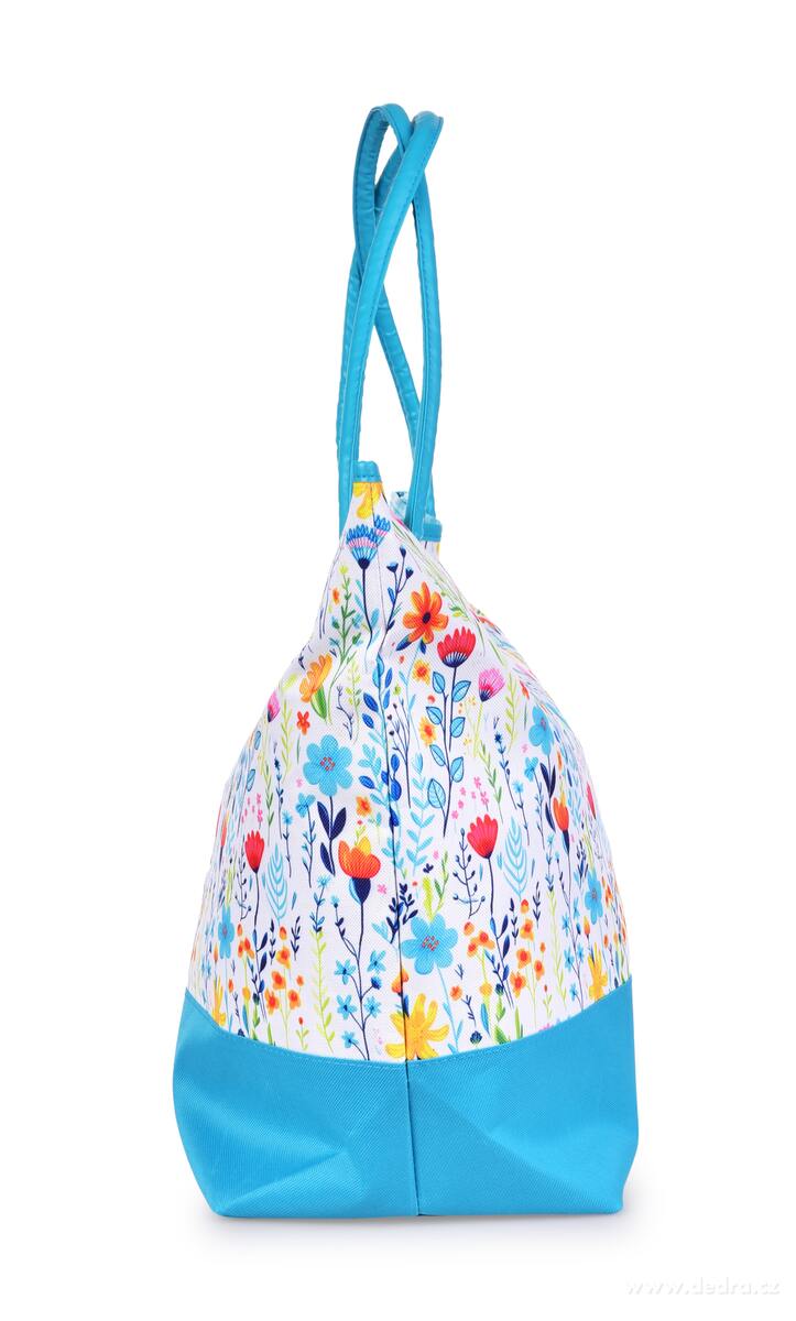 FLOWERS | Velk├í textiln├ş kabelka na zip | oboustrann├Ż kv─Ťtinov├Ż motiv & vnit┼Ön├ş kapsa - obr├ízek 5 | Ta┼íky a kabelky | Grand M├│da