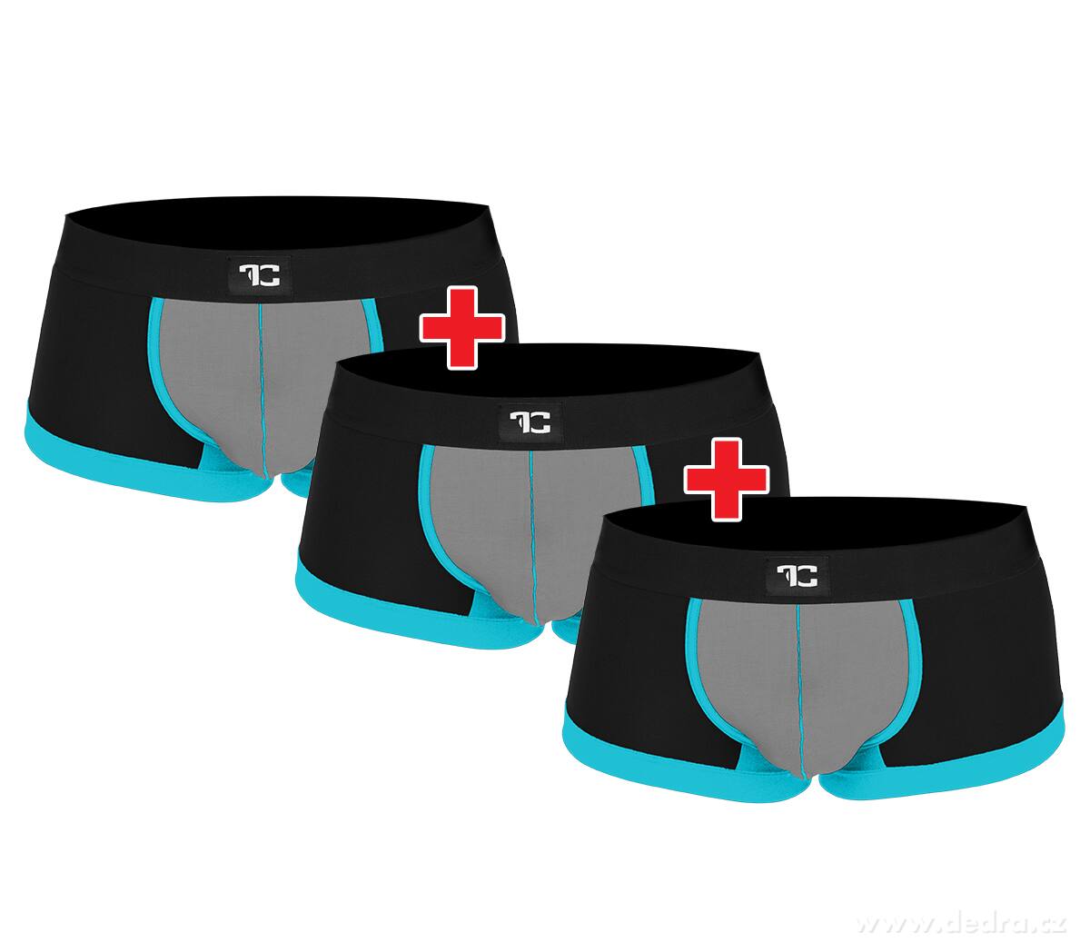 2+1 ZDARMA FC BLACK BADGE | p├ínsk├ę boxerky s PUSH-UP efektem | pohodl├ş & podpora ve stylu - hlavn├ş obr├ízek | Spodn├ş pr├ídlo a plavky | Grand M├│da