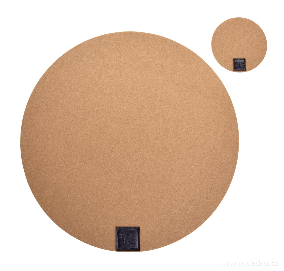 GoEco®, sada 12 ks kulatých prostírání z plsti (filcu), podložky pod talíře z měkkého materiálu – náhled 2 | Grand Móda