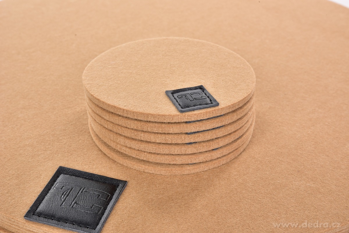 GoEco®, sada 12 ks kulatých prostírání z plsti (filcu), podložky pod talíře z měkkého materiálu – náhled 5 | Grand Móda