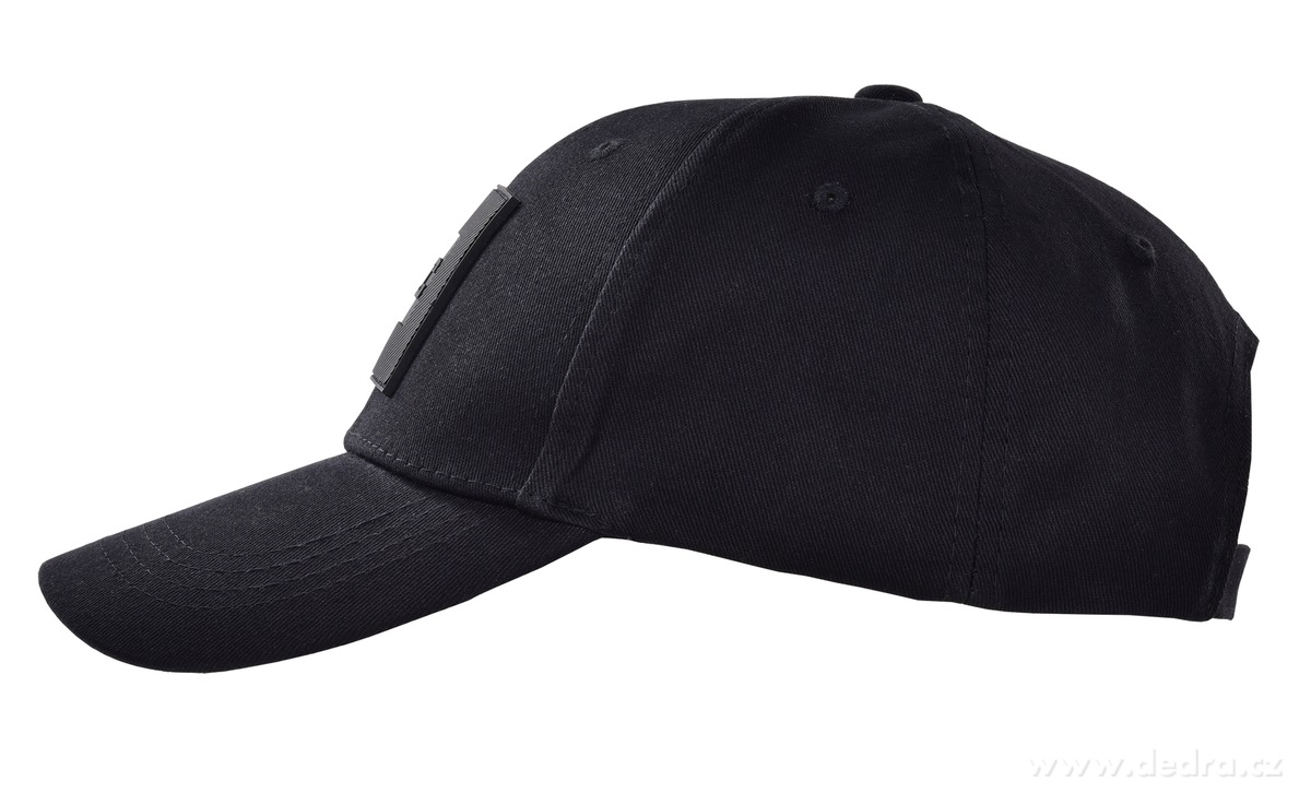 FC BLACK BADGE, Černá bavlněná kšiltovka s plastickým monogramem FC, nastavitelný obvod 50–60 cm – náhled 2 | Grand Móda