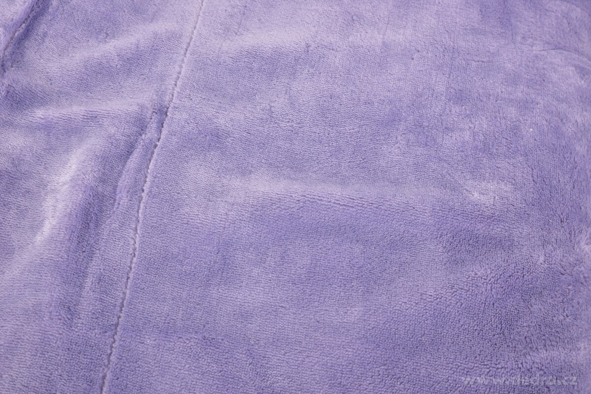 LAGOON DREAM, dvouvrstvá luxusní přikrývka 150 × 200 cm, LAGOON VELVET & hebká imitace beránka, šeříková – náhled 3 | Grand Móda