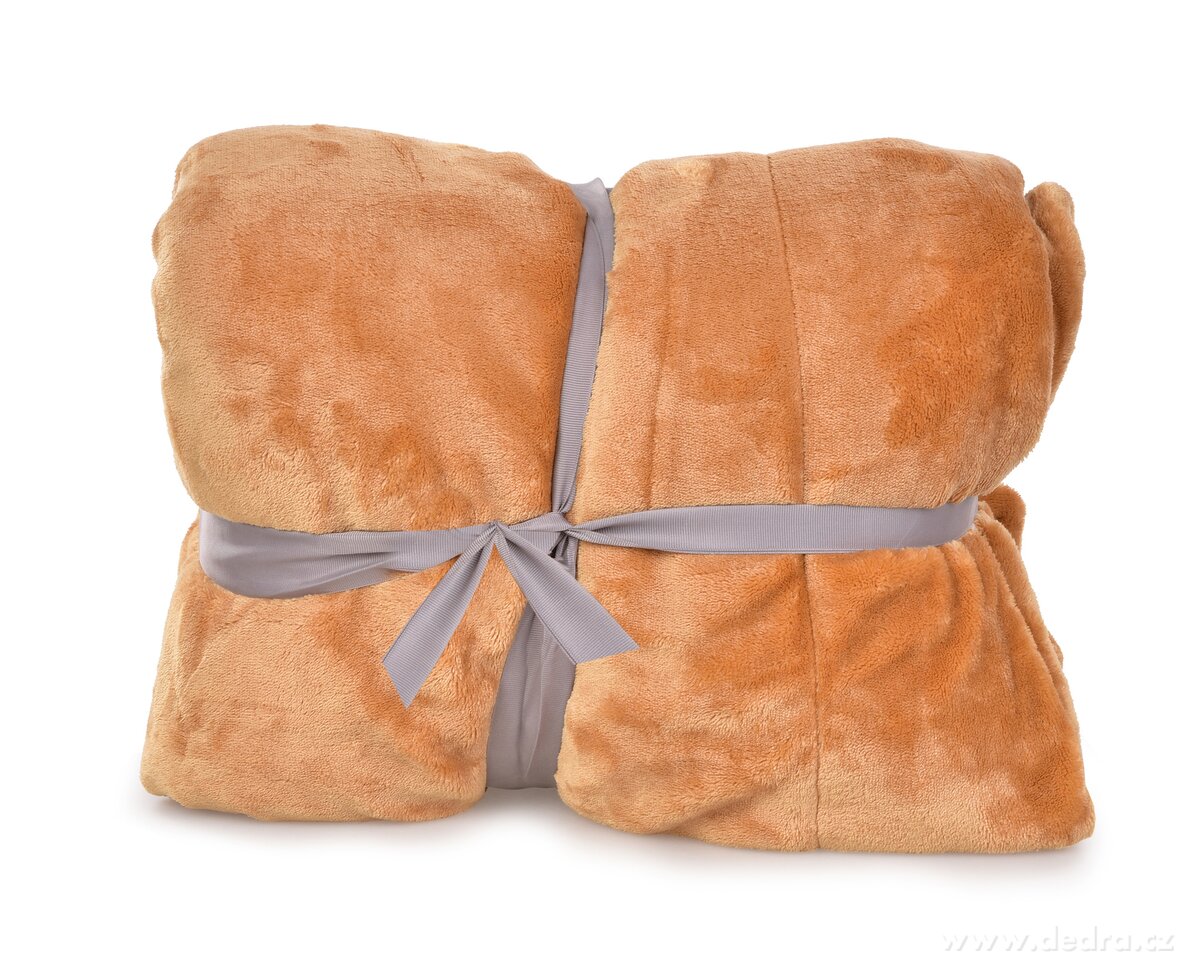 LAGOON DREAM, dvouvrstvá luxusní přikrývka 150 × 200 cm, LAGOON VELVET & hebká imitace beránka, cappuccino – náhled 2 | Grand Móda