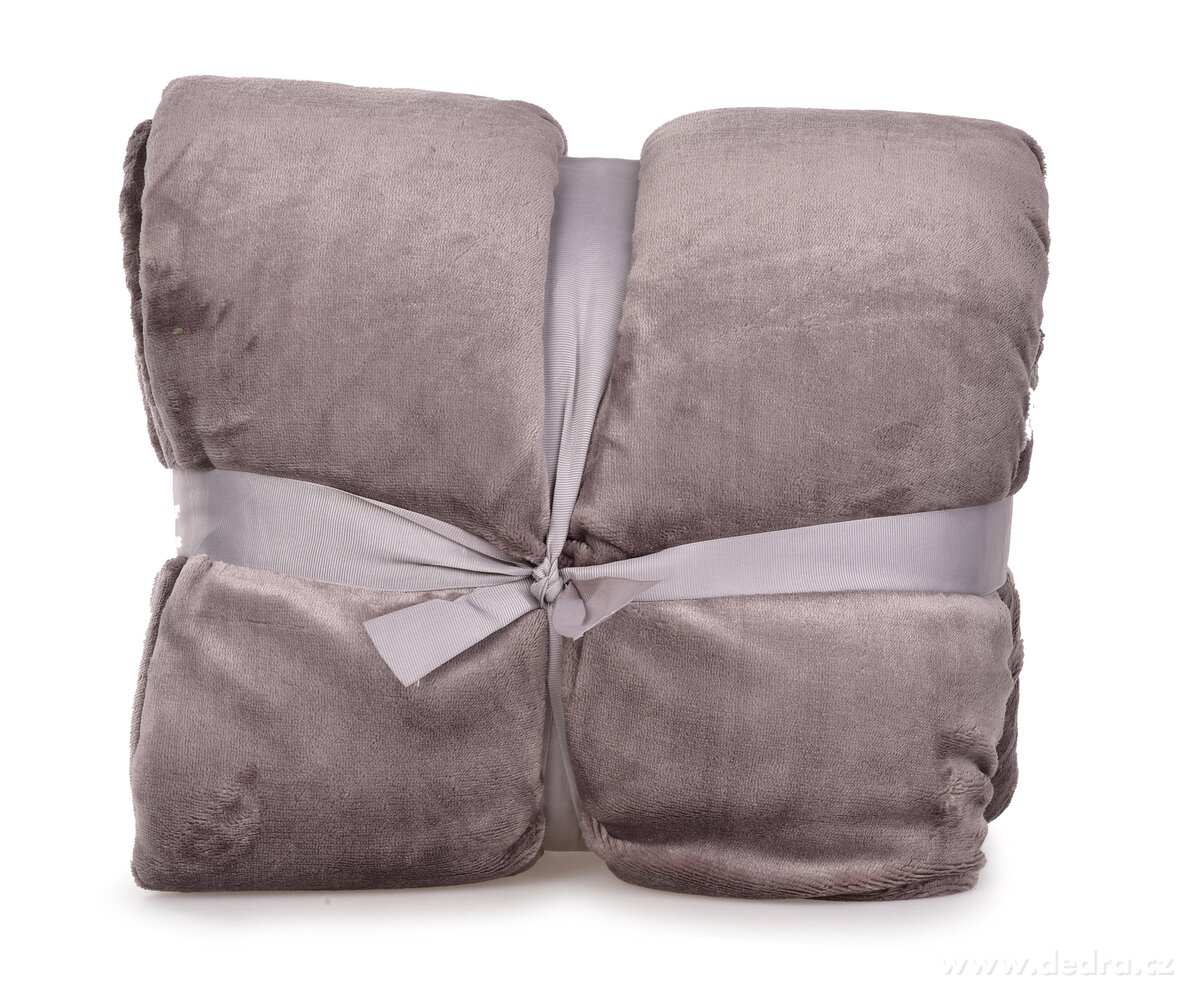 LAGOON DREAM, dvouvrstvá luxusní přikrývka 150 × 200 cm, LAGOON VELVET & hebká imitace beránka, šedá – náhled 2 | Grand Móda