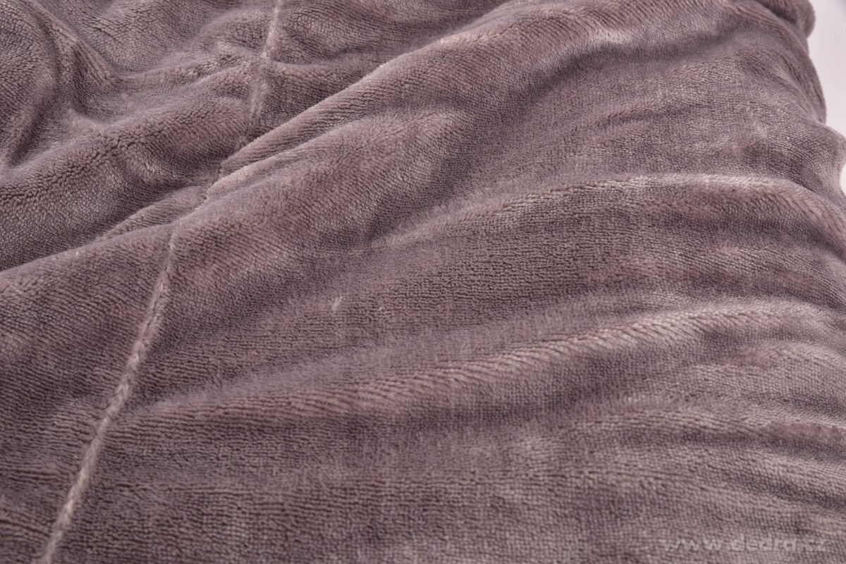 LAGOON DREAM, dvouvrstvá luxusní přikrývka 150 × 200 cm, LAGOON VELVET & hebká imitace beránka, šedá – náhled 3 | Grand Móda