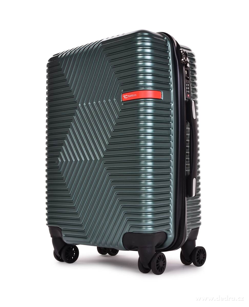 FC TRAVELLER | palubn├ş kufr 55 cm do letadla | 4 kole─Źka 360┬░, TSA z├ímek & v├Żsuvn├í rukoje┼ą | petrolejov├Ż - hlavn├ş obr├ízek | Mal├ę a kabinov├ę kufry | Grand M├│da