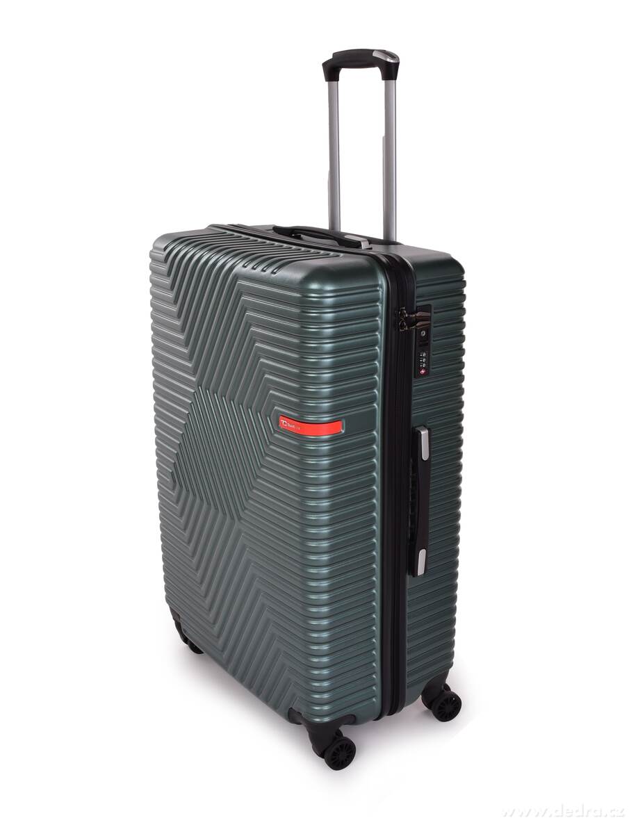 FC TRAVELLER | velk├Ż cestovn├ş kufr 76 cm | 4 kole─Źka 360┬░, TSA z├ímek & v├Żsuvn├í rukoje┼ą | petrolejov├Ż - obr├ízek 2 | Velk├ę a st┼Öedn├ş kufry | Grand M├│da