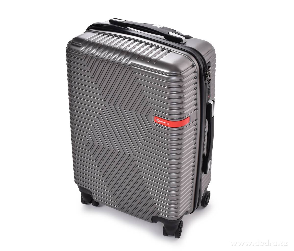 FC TRAVELLER | palubn├ş kufr 55 cm do letadla | 4 kole─Źka 360┬░, TSA z├ímek & v├Żsuvn├í rukoje┼ą | platinov├Ż - hlavn├ş obr├ízek | Mal├ę a kabinov├ę kufry | Grand M├│da