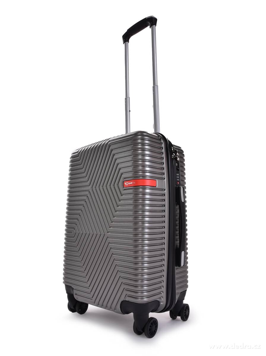 FC TRAVELLER | palubn├ş kufr 55 cm do letadla | 4 kole─Źka 360┬░, TSA z├ímek & v├Żsuvn├í rukoje┼ą | platinov├Ż - obr├ízek 2 | Mal├ę a kabinov├ę kufry | Grand M├│da