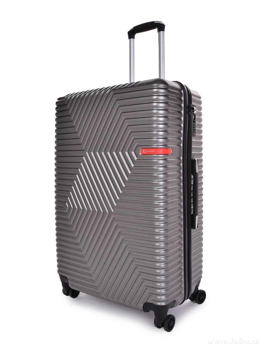 FC TRAVELLER | velk├Ż cestovn├ş kufr 76 cm | 4 kole─Źka 360┬░, TSA z├ímek & v├Żsuvn├í rukoje┼ą | platinov├Ż - obr├ízek 2 | Velk├ę a st┼Öedn├ş kufry | Grand M├│da