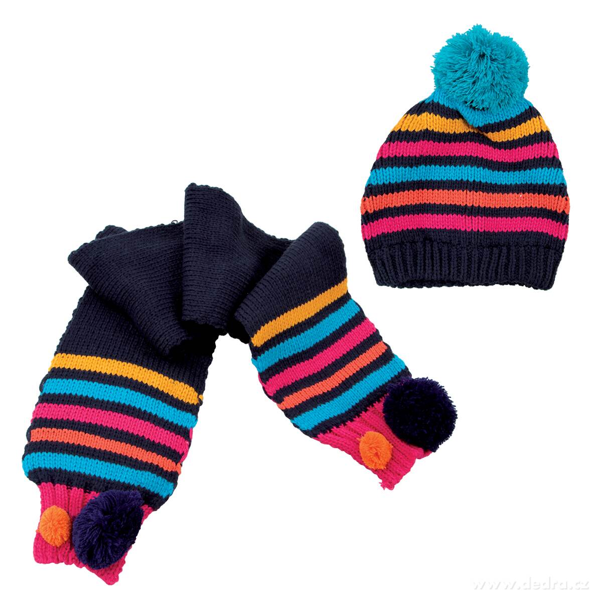 Dětská zimní sada, čepice + šála | Různé | Grand Móda