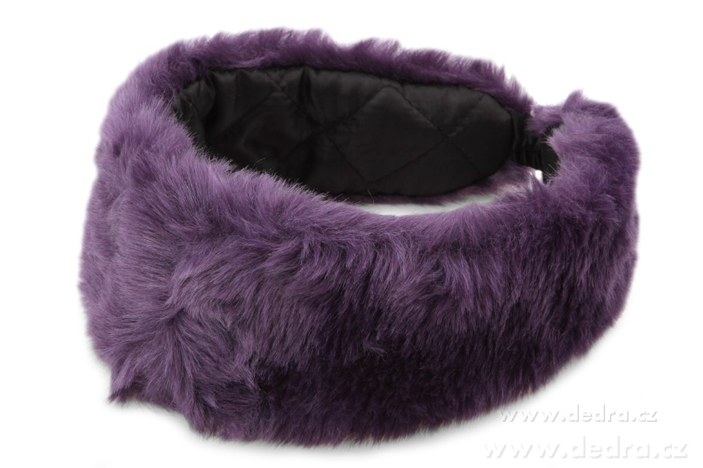 Čelenka z umělé, kožešiny - fialová | îepice | Grand Móda