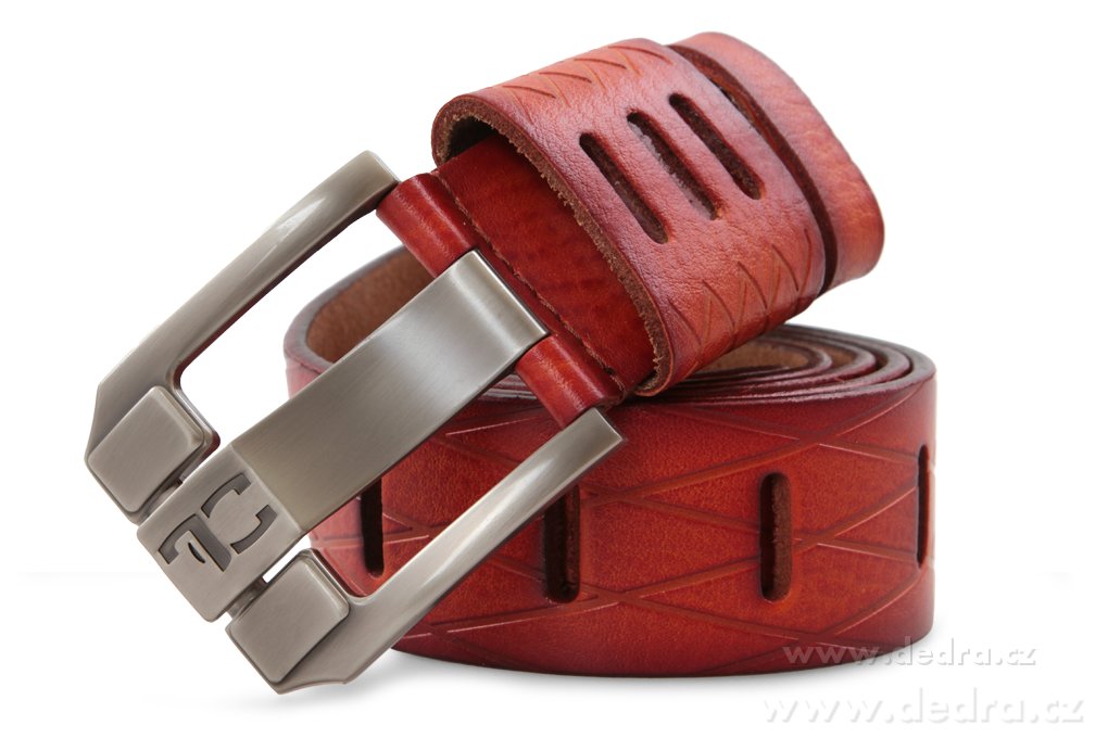 Kožený opasek, s kovovou sponou | Opasky a kíandy | Grand Móda