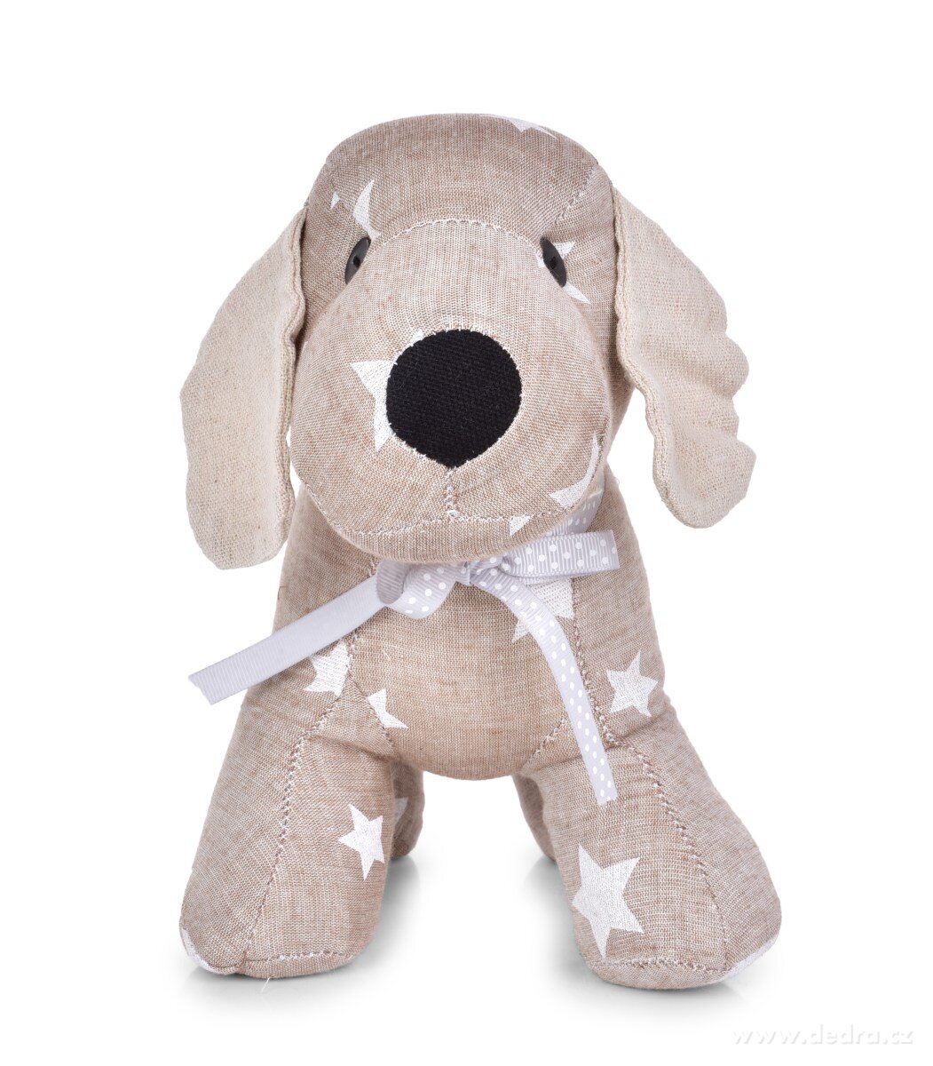 Dveřní textilní zarážka ve tvaru psa s hvězdičkami – náhled 5 | Grand Móda