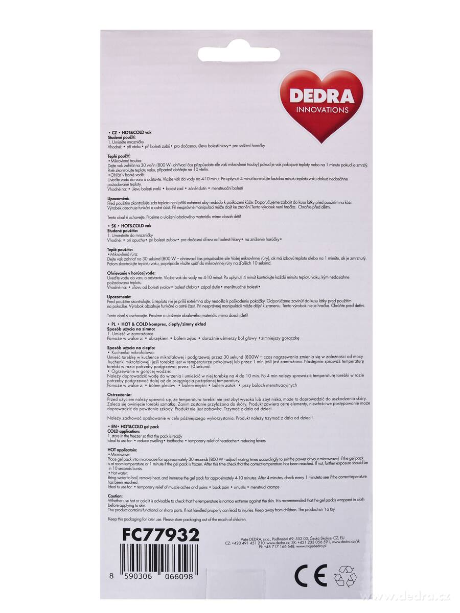 Teplý / studený gelový obklad, HOT & COLD sáček – náhled 6 | Grand Móda