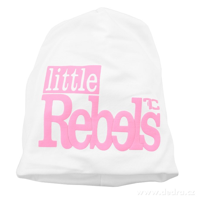 REBELS little čepice, bílo-růžová | îepice | Grand Móda