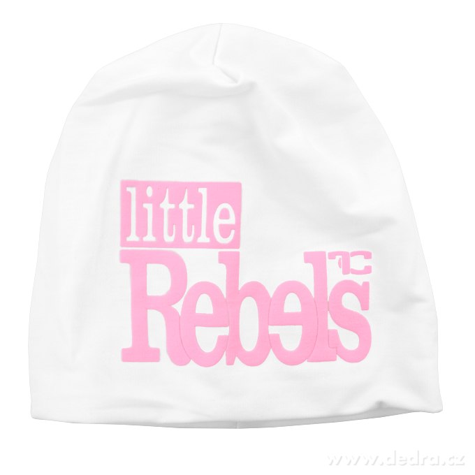 REBELS little čepice, bílo-růžová – náhled 2 | Grand Móda