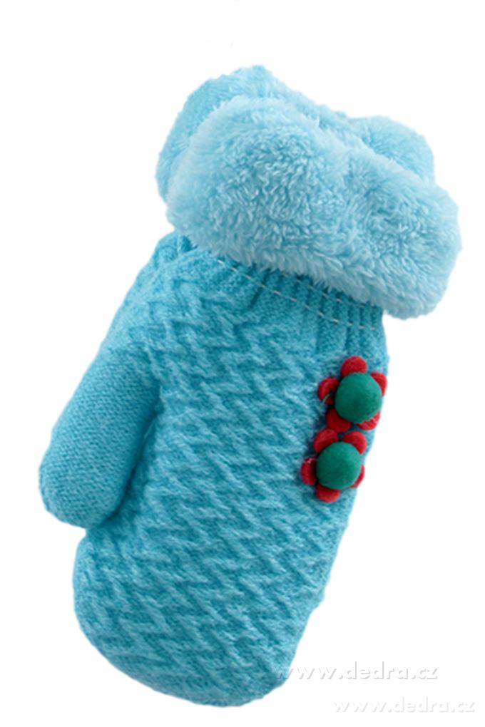 Palčáky - rukavice, dětské, blank.modré – náhled 2 | Grand Móda