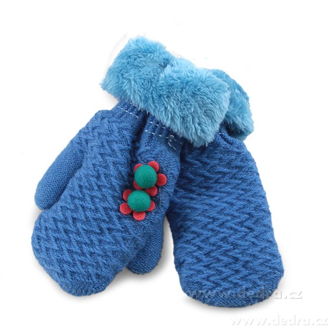 Palčáky - rukavice, dětské, modré | Různé | Grand Móda