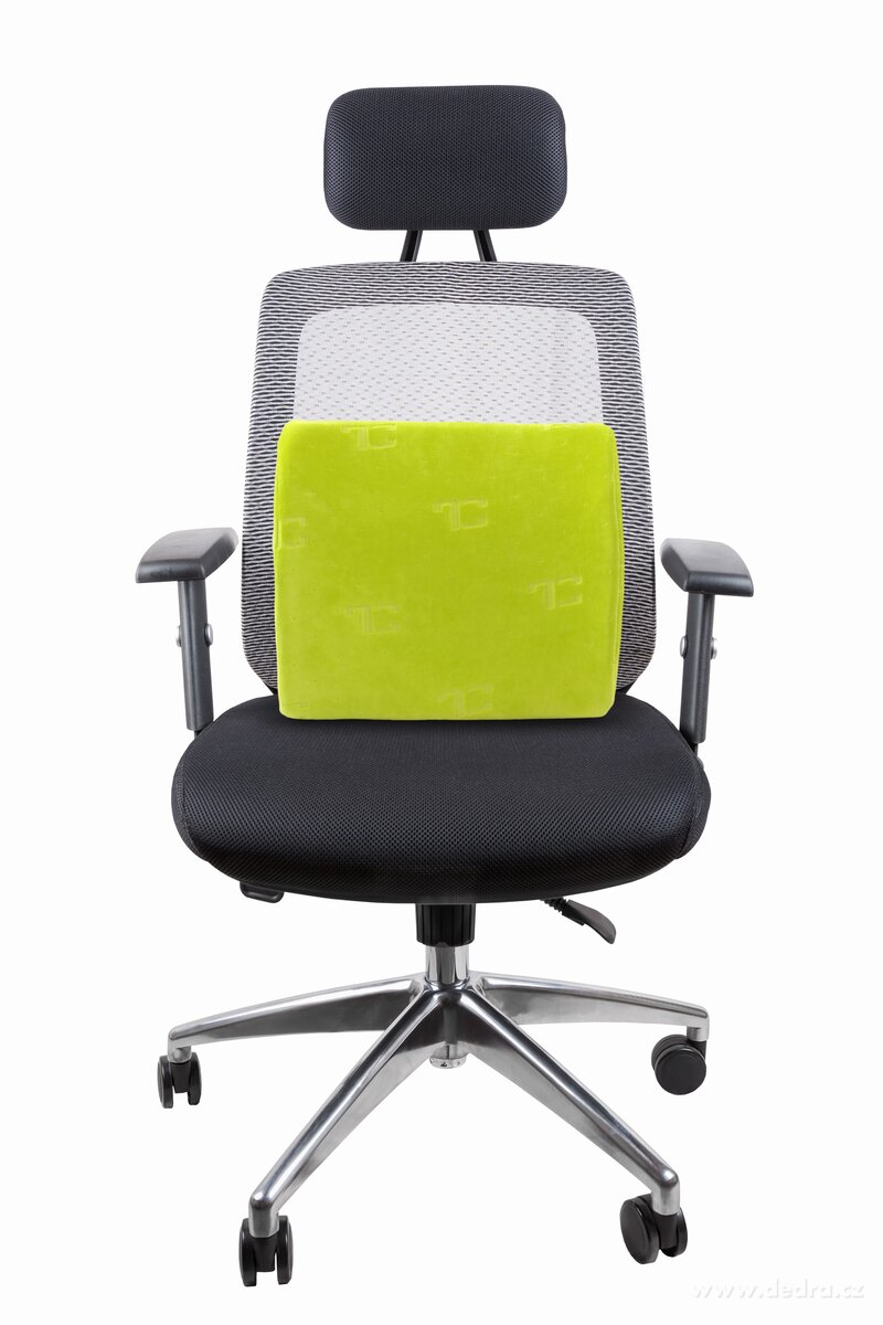 ANATOMIXX®, bederní opěrka & sedák z paměťové pěny 37 × 12 × 33 cm, s uchycením na opěradlo – náhled 3 | Grand Móda