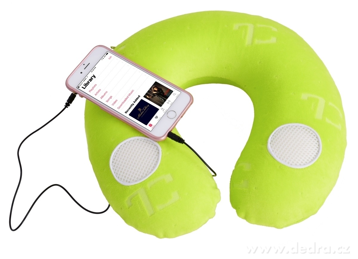 ANATOMIXX MUSIC měsíc z pamětové pěny, cestovní polštář s připojením na mobil/tablet | PamďŤová pďna ­čŤî | Grand Móda