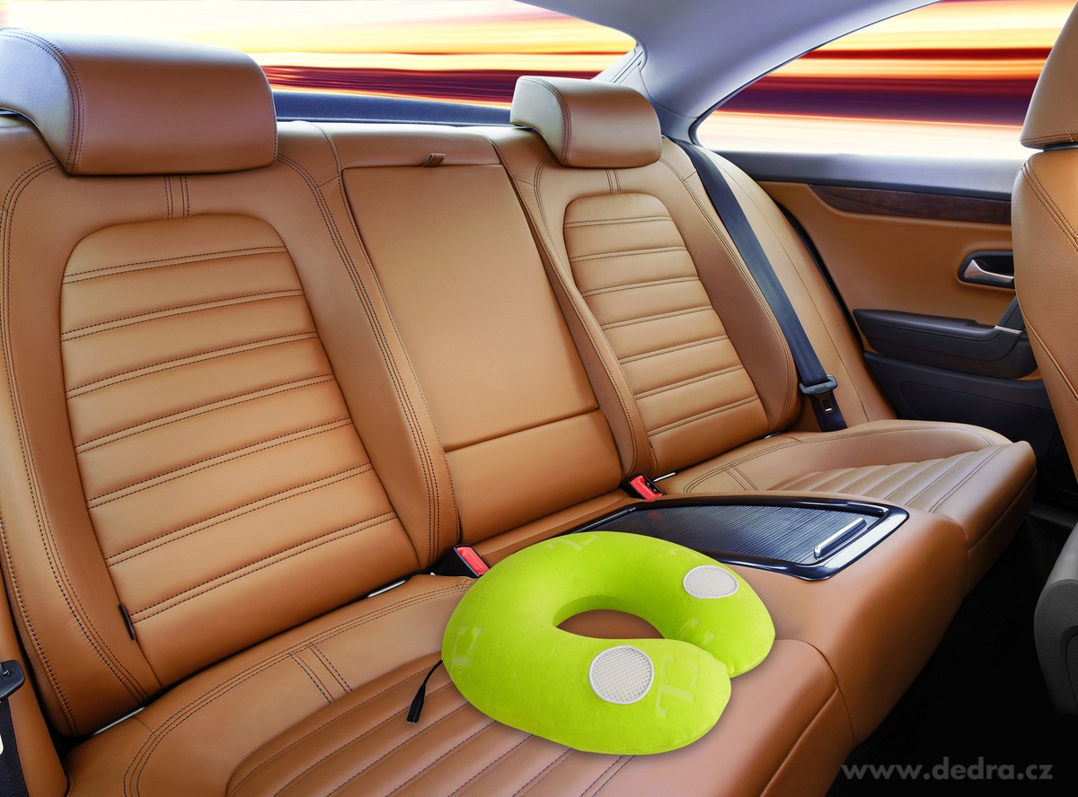 ANATOMIXX MUSIC měsíc z pamětové pěny, cestovní polštář s připojením na mobil/tablet – náhled 3 | Grand Móda