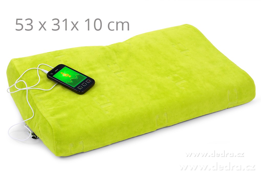 ANATOMIXX® MUSIC, anatomický polštář z paměťové pěny s reproduktorem, 53 × 31 × 10 cm, připojení na mobil & tablet | PamďŤová pďna ­čŤî | Grand Móda