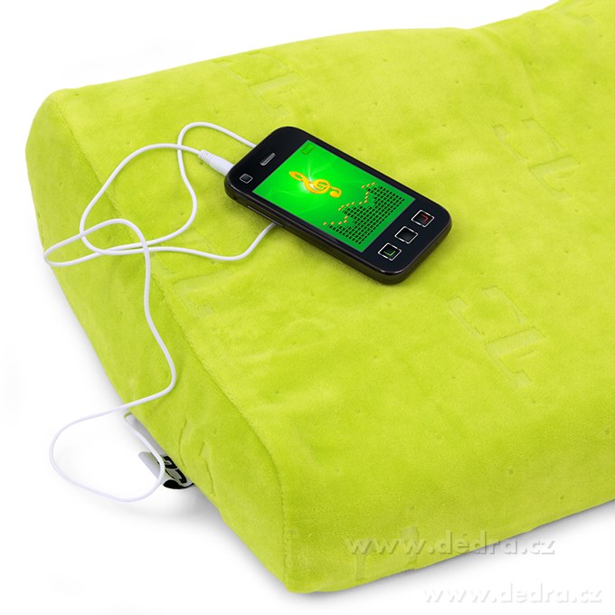 ANATOMIXX® MUSIC, anatomický polštář z paměťové pěny s reproduktorem, 53 × 31 × 10 cm, připojení na mobil & tablet – náhled 4 | Grand Móda