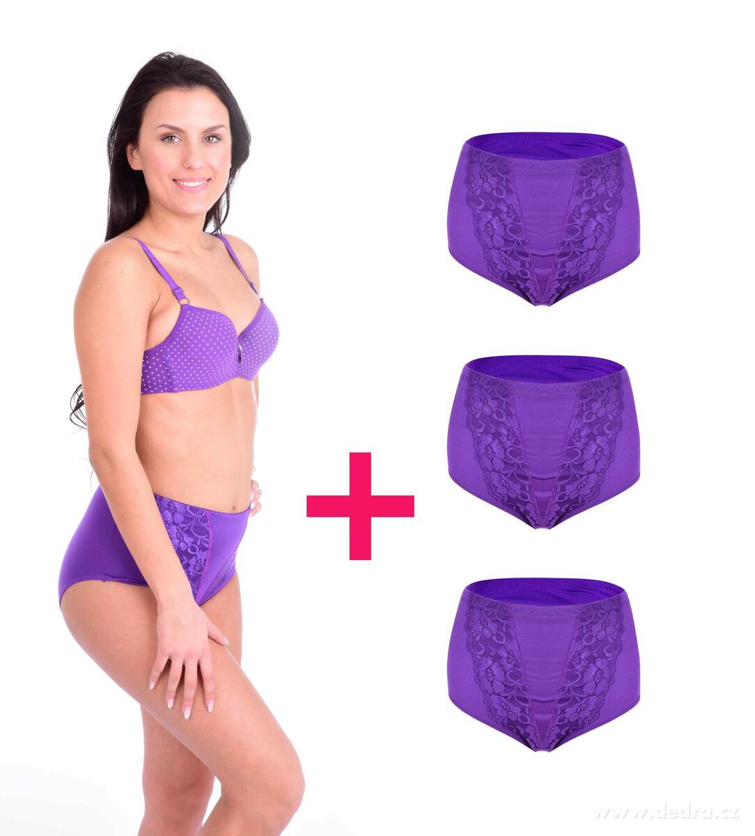 3+1 ZDARMA BRIDGET, kalhotky klasického střihu