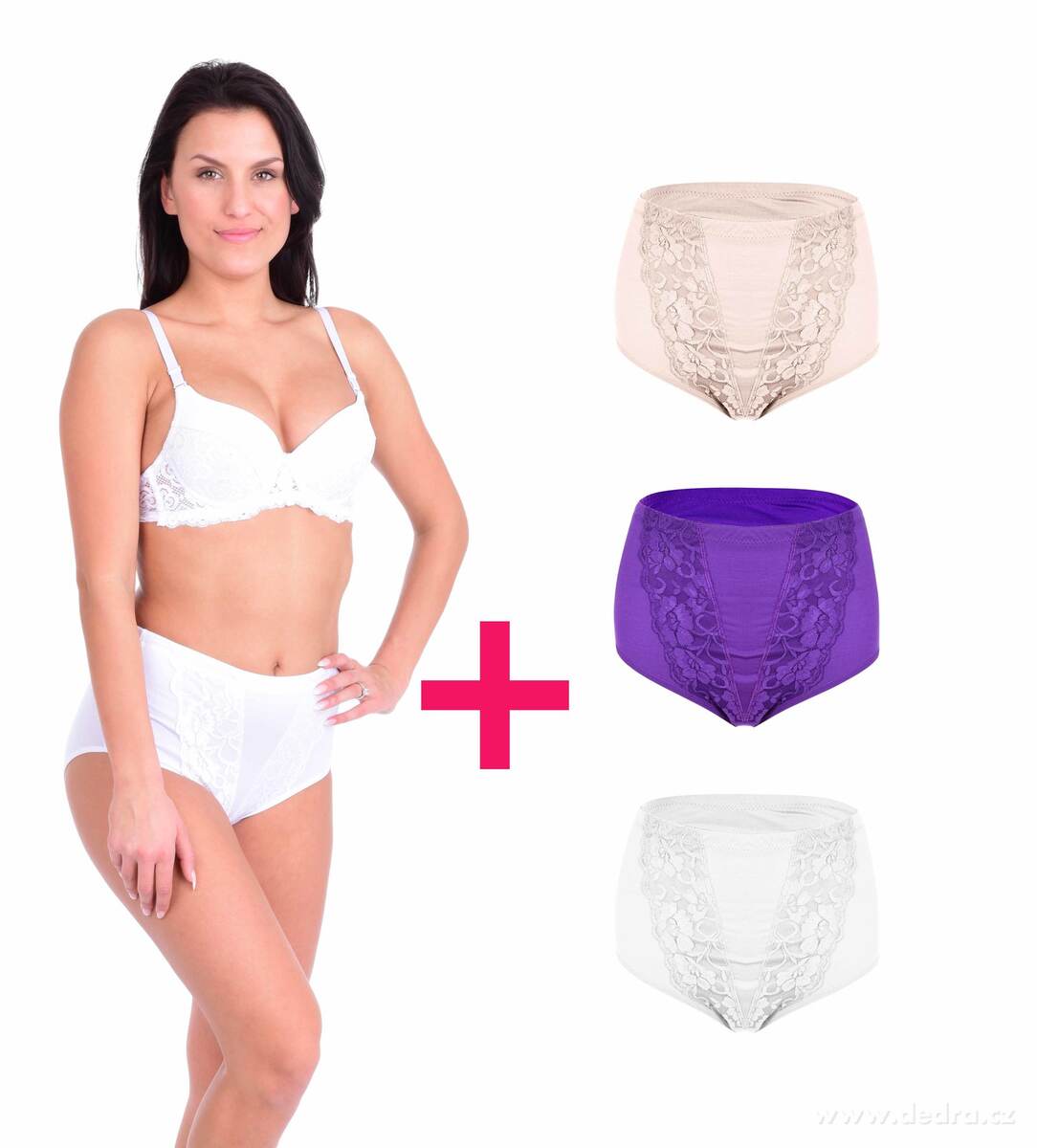 3+1 ZDARMA BRIDGET, kalhotky klasického střihu | Kalhotky | Grand Móda
