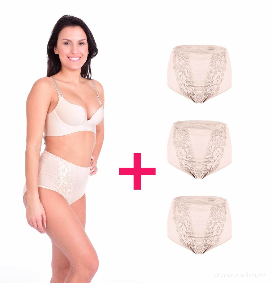3+1 ZDARMA BRIDGET, kalhotky klasického střihu
