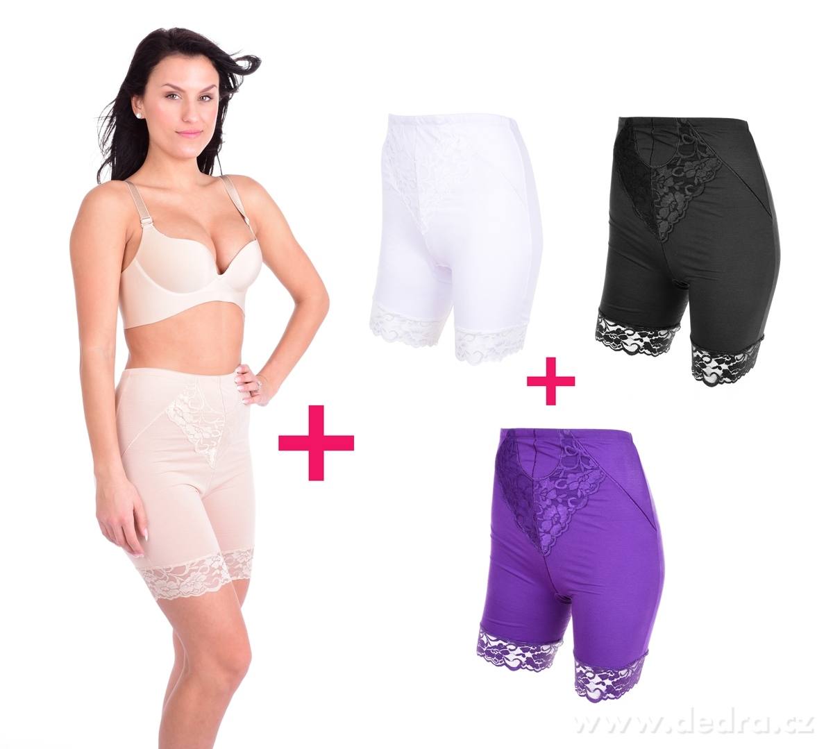 3+1 ZDARMA BRIDGET LONG, kalhotky s nohavičkami | Kalhotky | Grand Móda