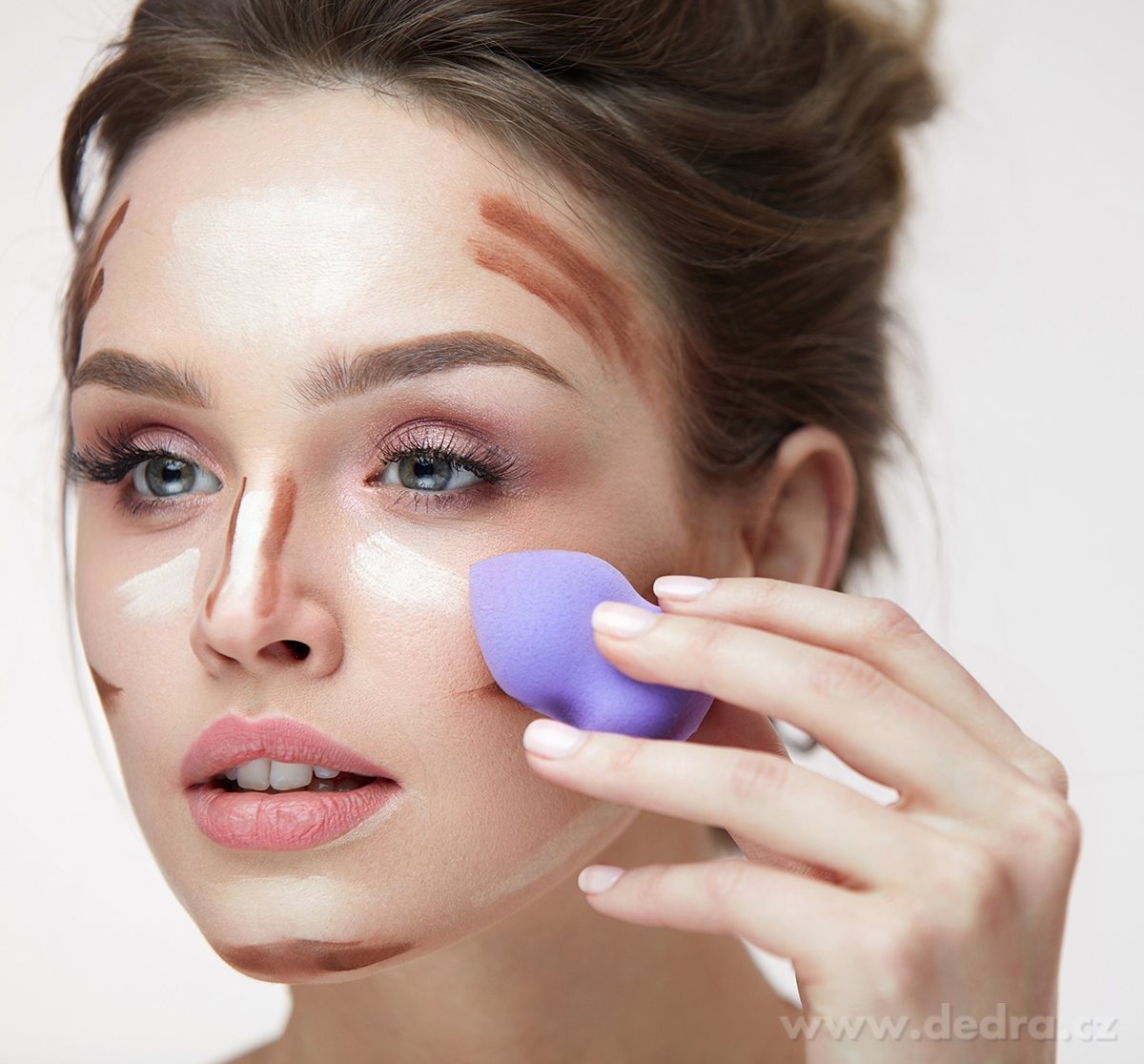 MAKE-UP houbička, modrá – náhled 3 | Grand Móda