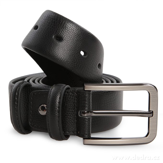 Kožený opasek, s kovovou sponou