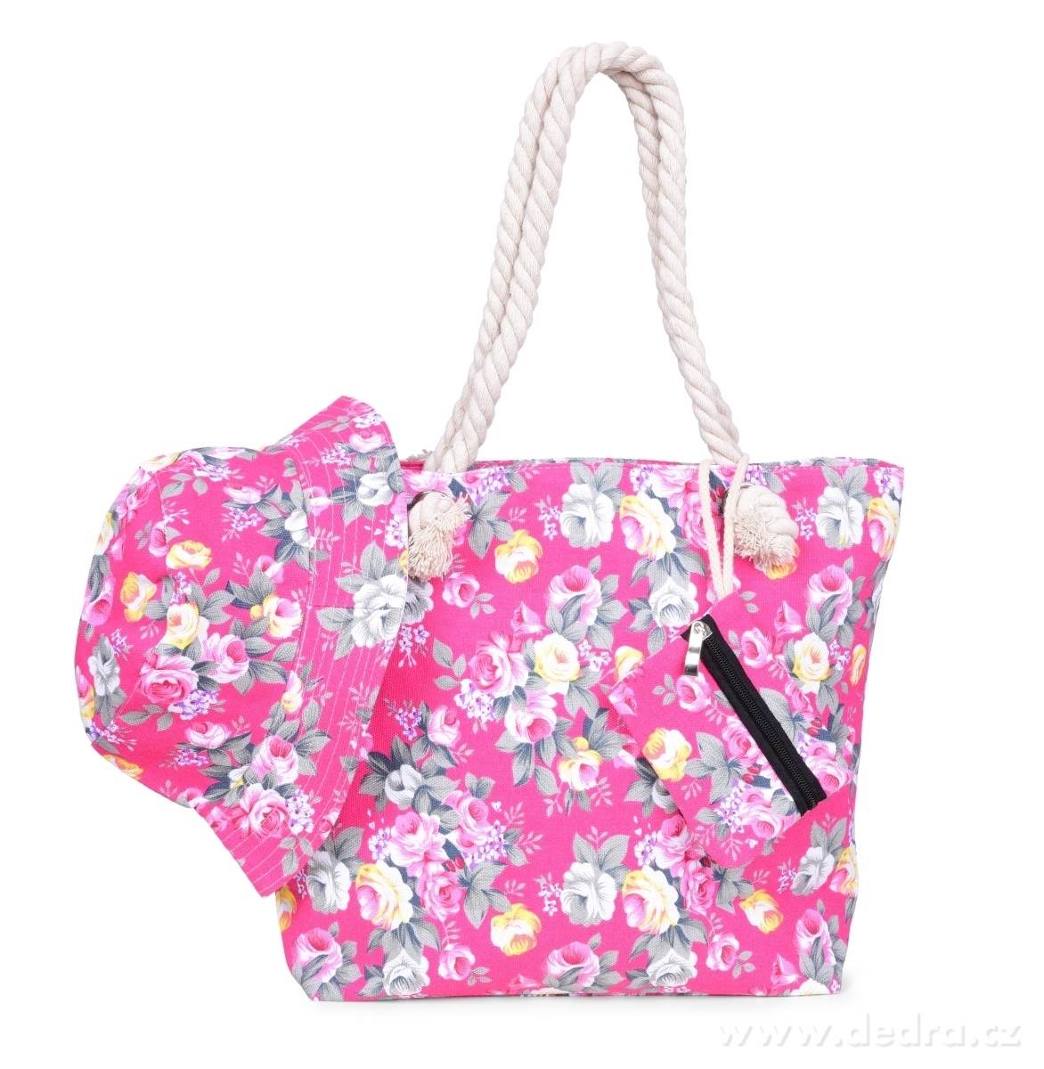 3 v 1 SET ROMANTIC, kabelka, pouzdro a klobouk – náhled 4 | Grand Móda